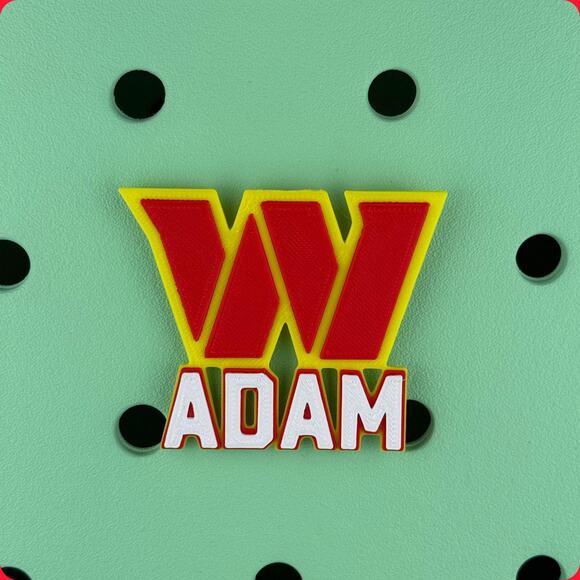 Personalized Commanders Bogg Bag Name Tag, Commanders Bogg Bag Charms - Picture 2 of 6